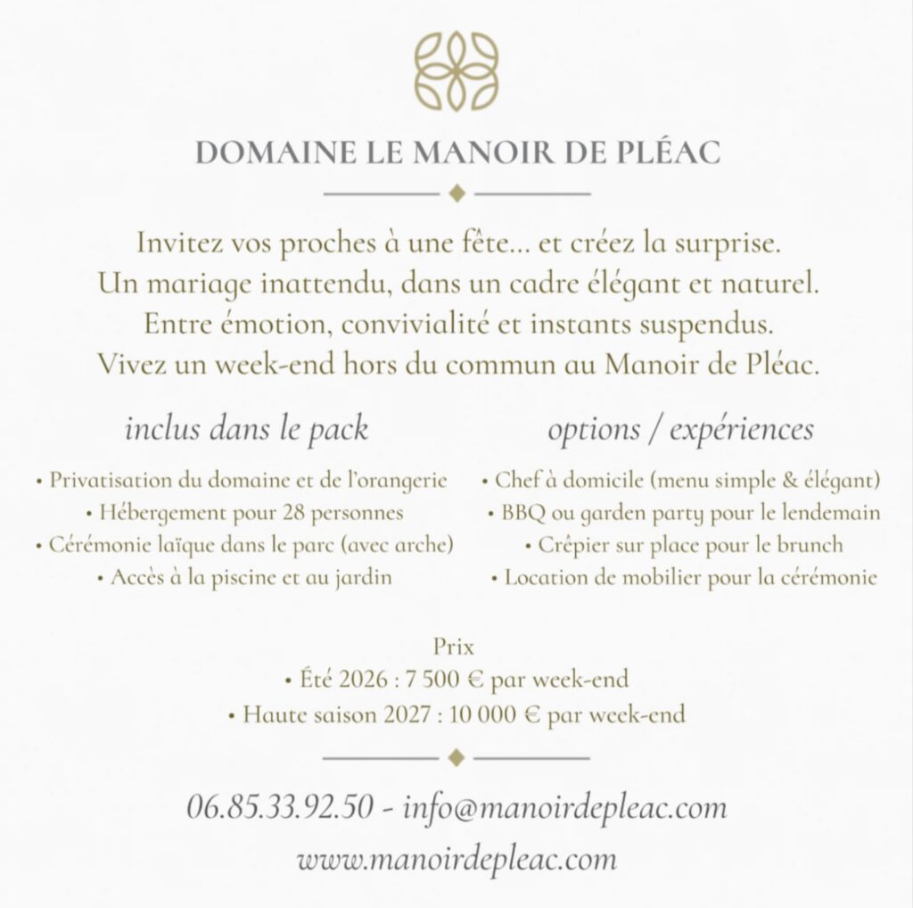 Le Manoir de Pleac Vos séminaires "au vert" Le Manoir de Pleac Vos séminaires "au vert"